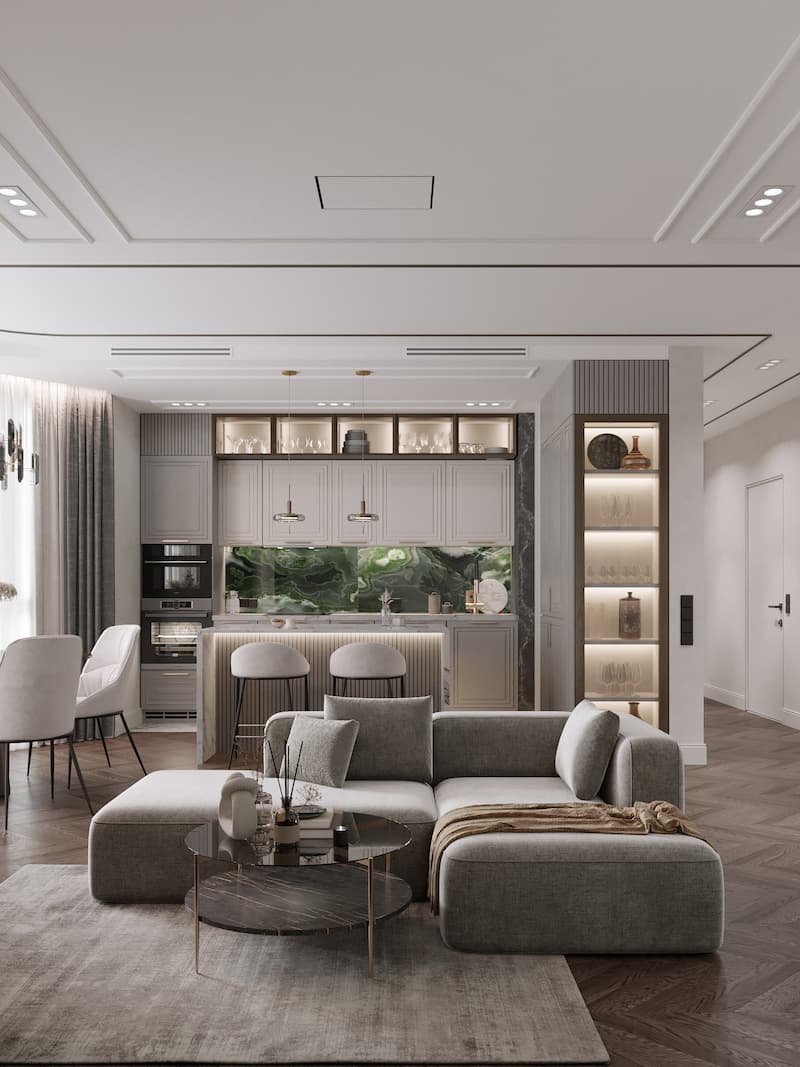 Ремонт трехкомнатных квартиры в ЖК 